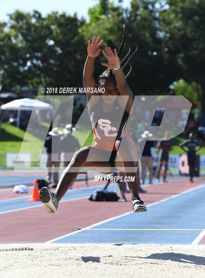 Thumbnail 1 in CIF State Track and Field Championships (Girls Long Jump Qualifying) photogallery.