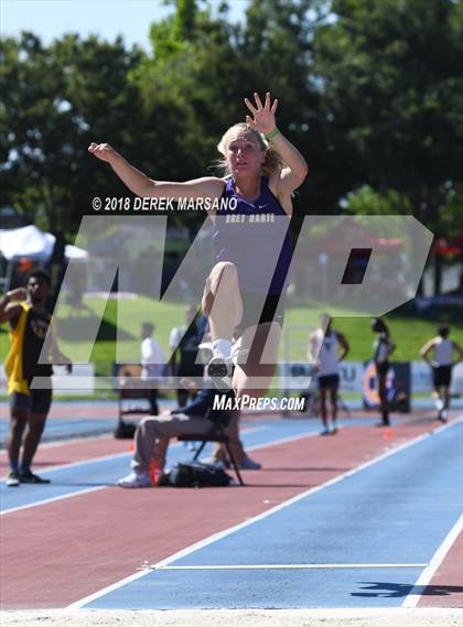 Thumbnail 1 in CIF State Track and Field Championships (Girls Long Jump Qualifying) photogallery.