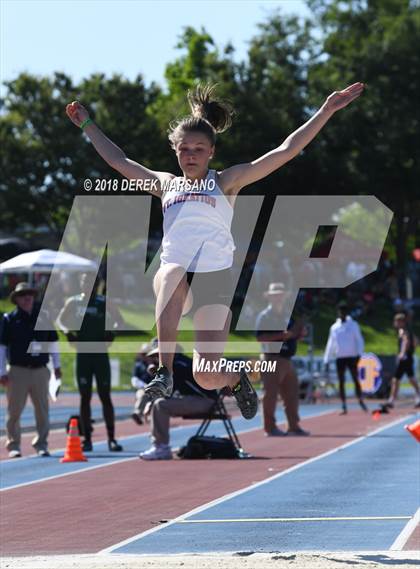 Thumbnail 1 in CIF State Track and Field Championships (Girls Long Jump Qualifying) photogallery.