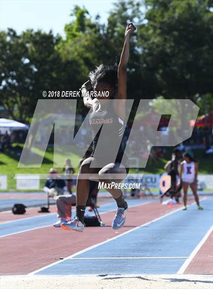 Thumbnail 2 in CIF State Track and Field Championships (Girls Long Jump Qualifying) photogallery.