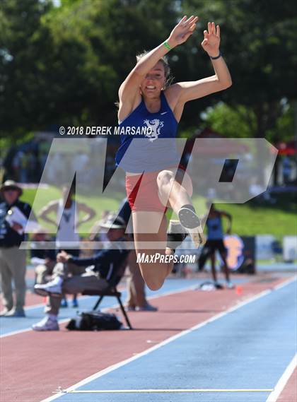 Thumbnail 1 in CIF State Track and Field Championships (Girls Long Jump Qualifying) photogallery.