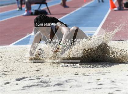 Thumbnail 2 in CIF State Track and Field Championships (Girls Long Jump Qualifying) photogallery.