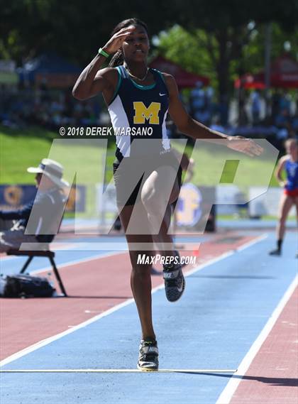 Thumbnail 2 in CIF State Track and Field Championships (Girls Long Jump Qualifying) photogallery.