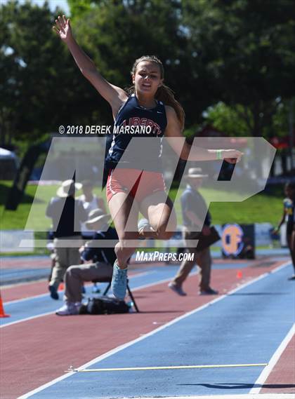 Thumbnail 1 in CIF State Track and Field Championships (Girls Long Jump Qualifying) photogallery.