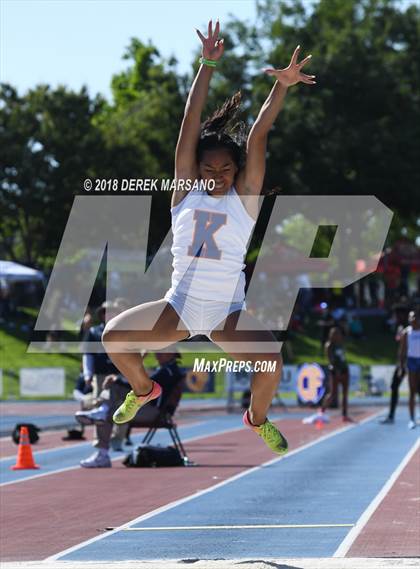 Thumbnail 1 in CIF State Track and Field Championships (Girls Long Jump Qualifying) photogallery.