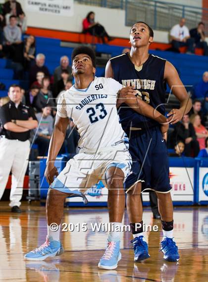 Thumbnail 3 in Newburgh Free Academy vs. Saugerties (Officials vs. Cancer) photogallery.