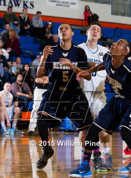 Thumbnail 2 in Newburgh Free Academy vs. Saugerties (Officials vs. Cancer) photogallery.