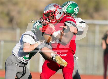 Thumbnail 1 in Thatcher vs. Santa Cruz Valley (AIA Division 2A Semifinal) photogallery.
