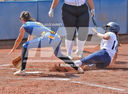 Thumbnail 3 in Oasis Academy vs Pahranagat Valley (NIAA 1A State Playoffs) photogallery.
