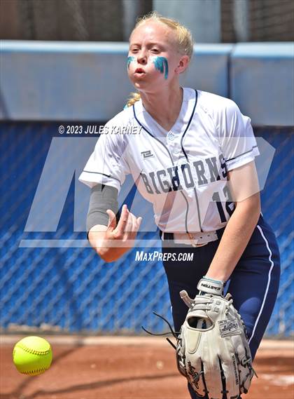 Thumbnail 3 in Oasis Academy vs Pahranagat Valley (NIAA 1A State Playoffs) photogallery.
