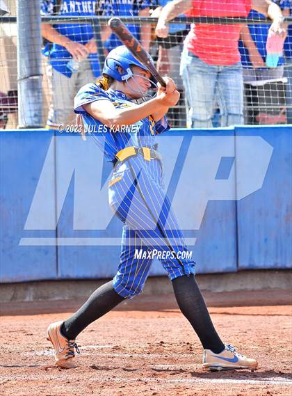 Thumbnail 3 in Oasis Academy vs Pahranagat Valley (NIAA 1A State Playoffs) photogallery.