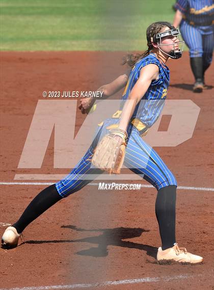 Thumbnail 1 in Oasis Academy vs Pahranagat Valley (NIAA 1A State Playoffs) photogallery.