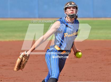 Thumbnail 2 in Oasis Academy vs Pahranagat Valley (NIAA 1A State Playoffs) photogallery.