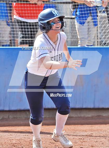 Thumbnail 2 in Oasis Academy vs Pahranagat Valley (NIAA 1A State Playoffs) photogallery.
