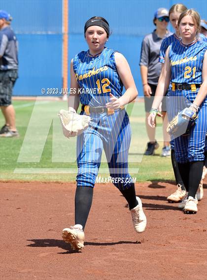 Thumbnail 1 in Oasis Academy vs Pahranagat Valley (NIAA 1A State Playoffs) photogallery.