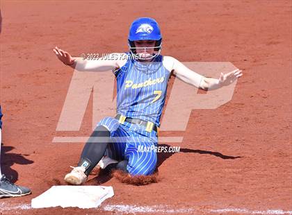 Thumbnail 2 in Oasis Academy vs Pahranagat Valley (NIAA 1A State Playoffs) photogallery.