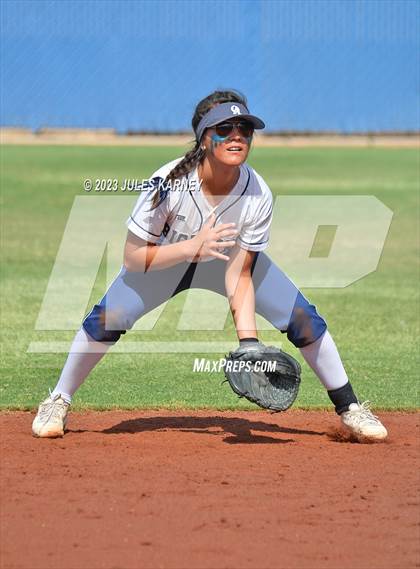 Thumbnail 3 in Oasis Academy vs Pahranagat Valley (NIAA 1A State Playoffs) photogallery.