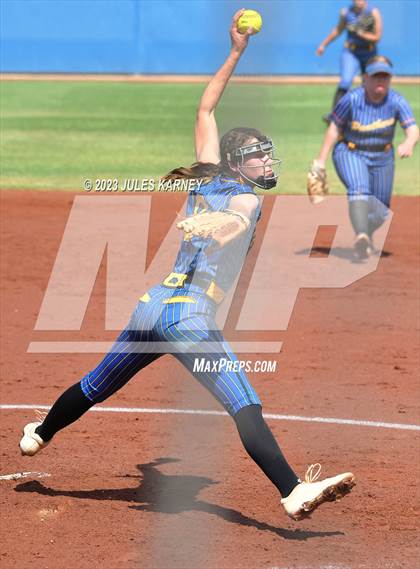 Thumbnail 3 in Oasis Academy vs Pahranagat Valley (NIAA 1A State Playoffs) photogallery.