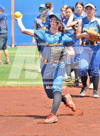Thumbnail 3 in Oasis Academy vs Pahranagat Valley (NIAA 1A State Playoffs) photogallery.