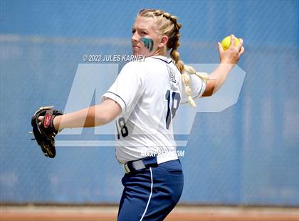 Thumbnail 2 in Oasis Academy vs Pahranagat Valley (NIAA 1A State Playoffs) photogallery.