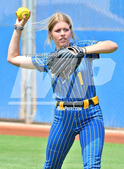 Thumbnail 2 in Oasis Academy vs Pahranagat Valley (NIAA 1A State Playoffs) photogallery.