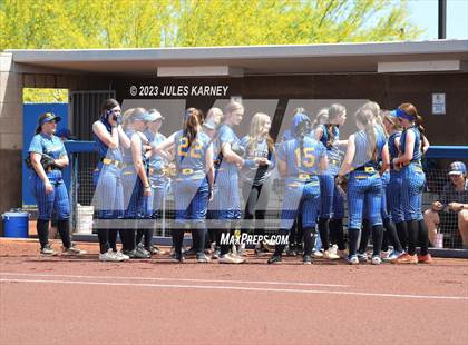 Thumbnail 2 in Oasis Academy vs Pahranagat Valley (NIAA 1A State Playoffs) photogallery.