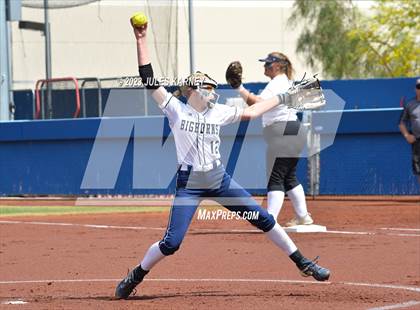 Thumbnail 2 in Oasis Academy vs Pahranagat Valley (NIAA 1A State Playoffs) photogallery.