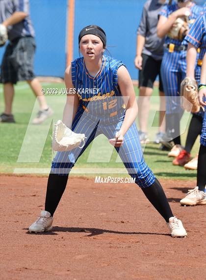 Thumbnail 2 in Oasis Academy vs Pahranagat Valley (NIAA 1A State Playoffs) photogallery.