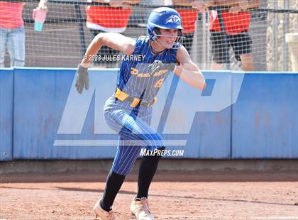 Thumbnail 2 in Oasis Academy vs Pahranagat Valley (NIAA 1A State Playoffs) photogallery.