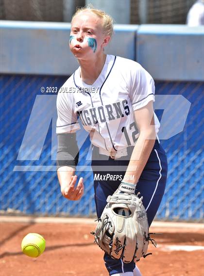 Thumbnail 2 in Oasis Academy vs Pahranagat Valley (NIAA 1A State Playoffs) photogallery.