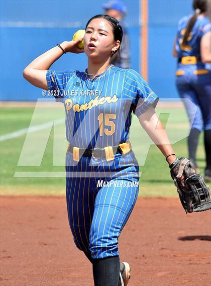 Thumbnail 1 in Oasis Academy vs Pahranagat Valley (NIAA 1A State Playoffs) photogallery.