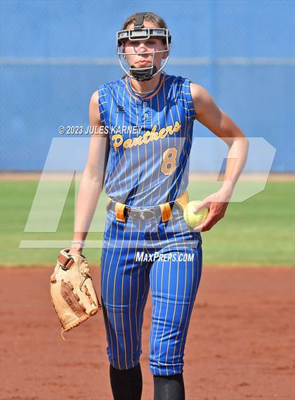 Thumbnail 1 in Oasis Academy vs Pahranagat Valley (NIAA 1A State Playoffs) photogallery.