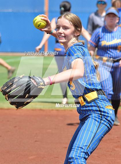 Thumbnail 2 in Oasis Academy vs Pahranagat Valley (NIAA 1A State Playoffs) photogallery.