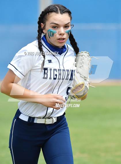 Thumbnail 2 in Oasis Academy vs Pahranagat Valley (NIAA 1A State Playoffs) photogallery.