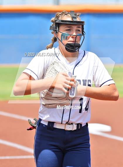 Thumbnail 2 in Oasis Academy vs Pahranagat Valley (NIAA 1A State Playoffs) photogallery.