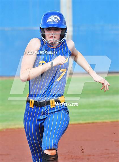 Thumbnail 2 in Oasis Academy vs Pahranagat Valley (NIAA 1A State Playoffs) photogallery.