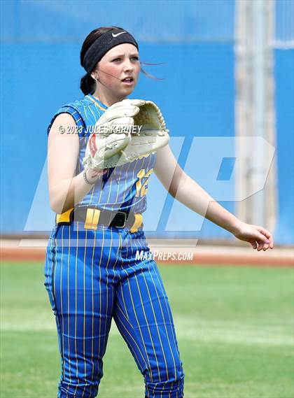 Thumbnail 3 in Oasis Academy vs Pahranagat Valley (NIAA 1A State Playoffs) photogallery.