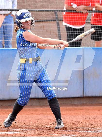 Thumbnail 2 in Oasis Academy vs Pahranagat Valley (NIAA 1A State Playoffs) photogallery.