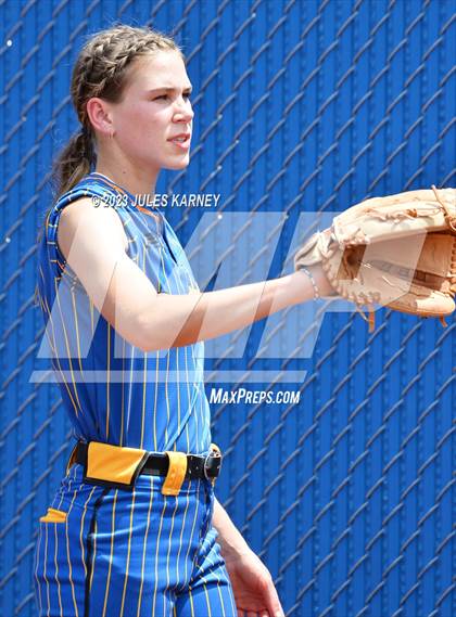 Thumbnail 3 in Oasis Academy vs Pahranagat Valley (NIAA 1A State Playoffs) photogallery.