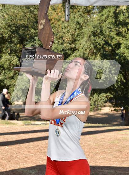 Thumbnail 3 in CIF State Cross Country Championships (Girls Awards) photogallery.