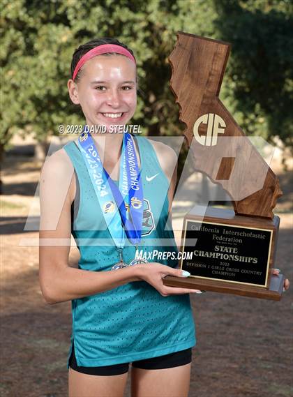 Thumbnail 1 in CIF State Cross Country Championships (Girls Awards) photogallery.