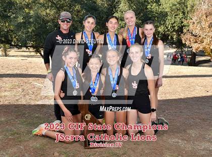 Thumbnail 2 in CIF State Cross Country Championships (Girls Awards) photogallery.