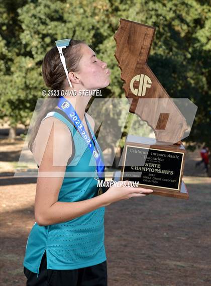 Thumbnail 1 in CIF State Cross Country Championships (Girls Awards) photogallery.