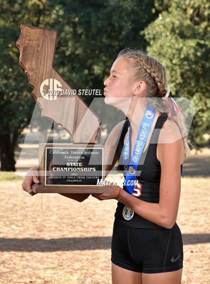 Thumbnail 1 in CIF State Cross Country Championships (Girls Awards) photogallery.