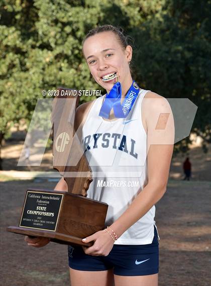 Thumbnail 1 in CIF State Cross Country Championships (Girls Awards) photogallery.
