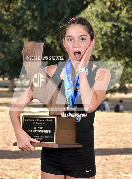 Thumbnail 2 in CIF State Cross Country Championships (Girls Awards) photogallery.