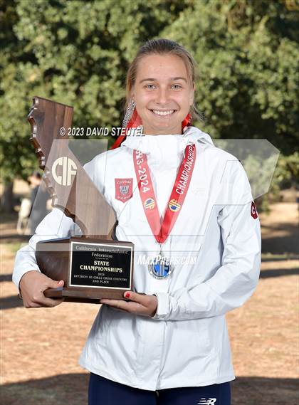 Thumbnail 1 in CIF State Cross Country Championships (Girls Awards) photogallery.