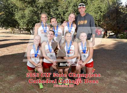 Thumbnail 1 in CIF State Cross Country Championships (Girls Awards) photogallery.