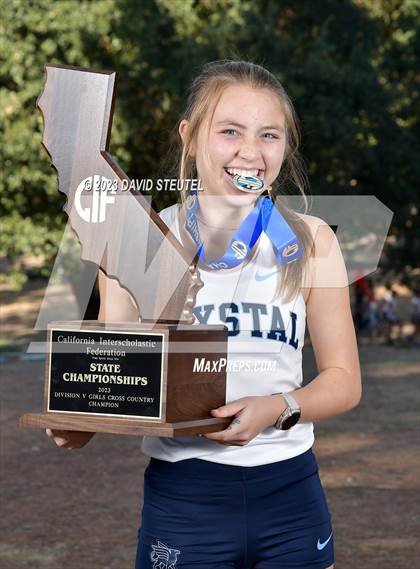 Thumbnail 2 in CIF State Cross Country Championships (Girls Awards) photogallery.