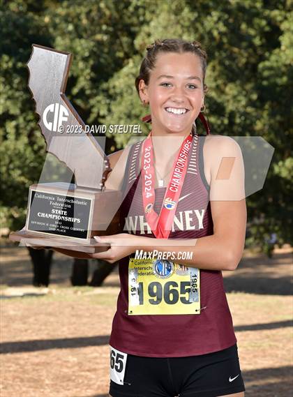 Thumbnail 1 in CIF State Cross Country Championships (Girls Awards) photogallery.